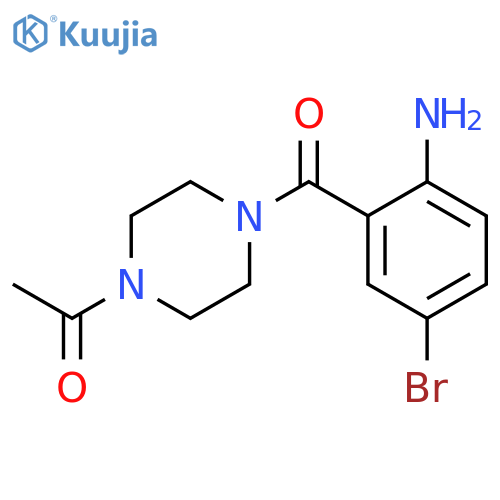 1-[4-(2-Amino-5-bromo-benzoyl)-piperazin-1-yl]-ethanone structure