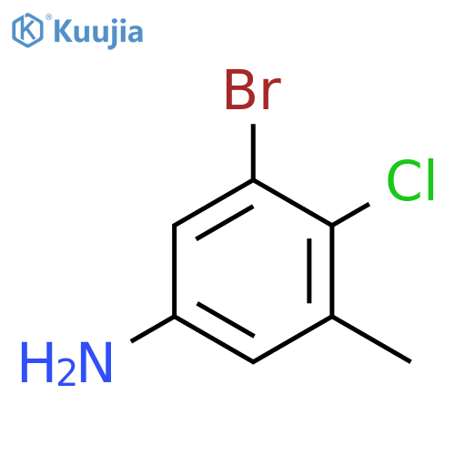 3-Bromo-4-chloro-5-methylaniline structure