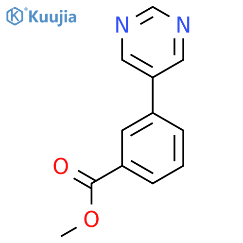 Methyl 3-(5-pyrimidinyl)benzoate structure