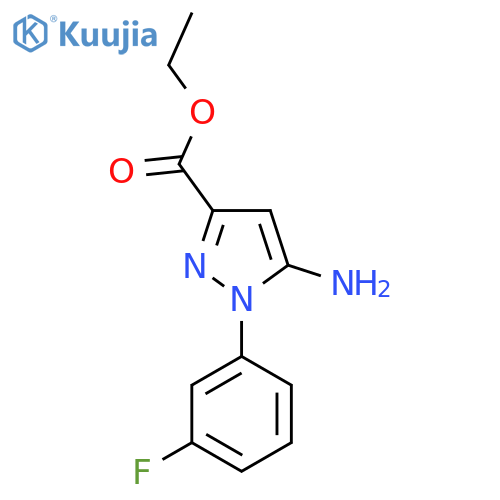 Ethyl 5-amino-1-(3-fluorophenyl)-1H-pyrazole-3-carboxylate structure