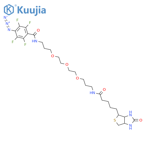 Biotin-triethylenglycol-(p-azido-tetrafluorobenzamide) structure