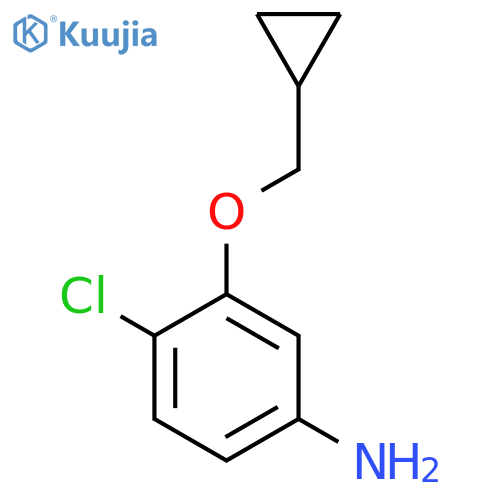 4-Chloro-3-(cyclopropylmethoxy)aniline structure