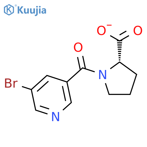L-Proline,1-[(5-bromo-3-pyridinyl)carbonyl]- structure