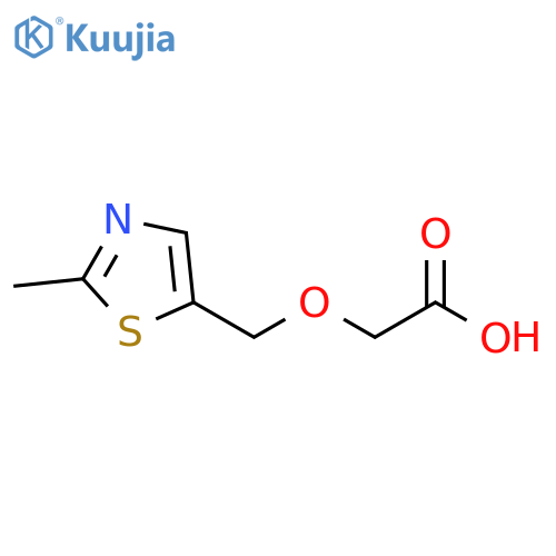 2-(2-methyl-1,3-thiazol-5-yl)methoxyacetic acid structure