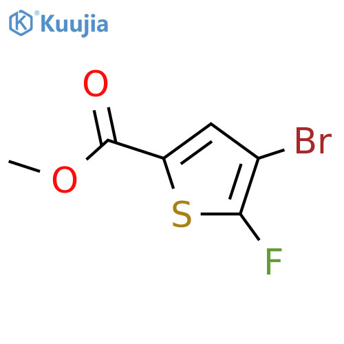 methyl 4-bromo-5-fluorothiophene-2-carboxylate structure