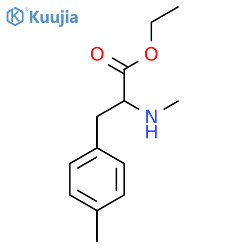 ethyl 2-(methylamino)-3-(4-methylphenyl)propanoate structure
