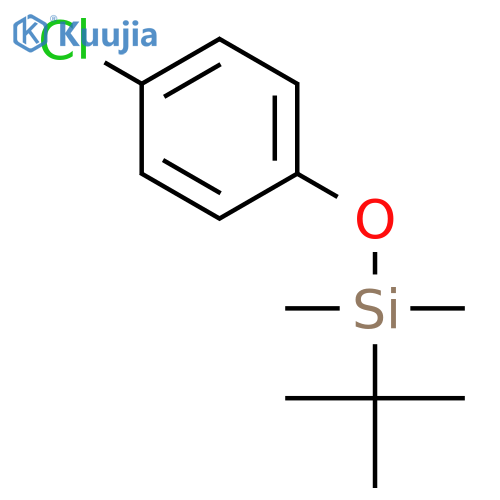 Silane, (4-chlorophenoxy)(1,1-dimethylethyl)dimethyl- structure
