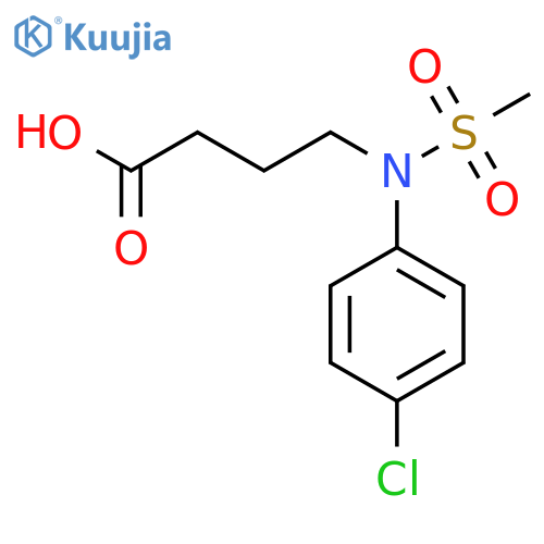 4-(4-Chlorophenyl)(methylsulfonyl)aminobutanoic acid structure