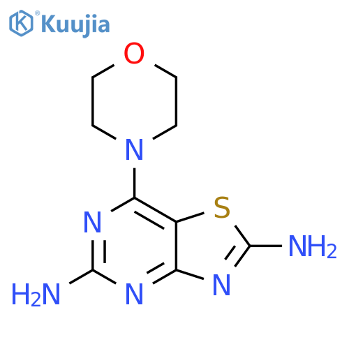 7-Morpholinothiazolo[4,5-d]pyrimidine-2,5-diamine structure