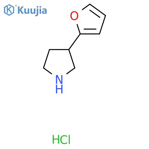 3-(furan-2-yl)pyrrolidine hydrochloride structure
