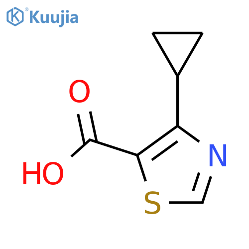 4-Cyclopropyl-1,3-thiazole-5-carboxylic acid structure