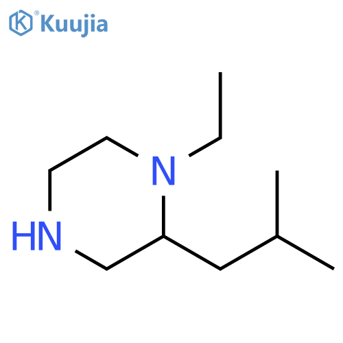 Piperazine, 1-ethyl-2-(2-methylpropyl)- structure
