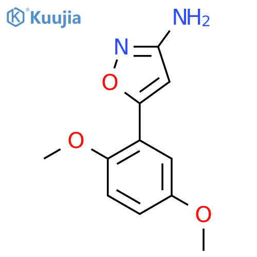 5-(2,5-Dimethoxyphenyl)-1,2-oxazol-3-amine structure