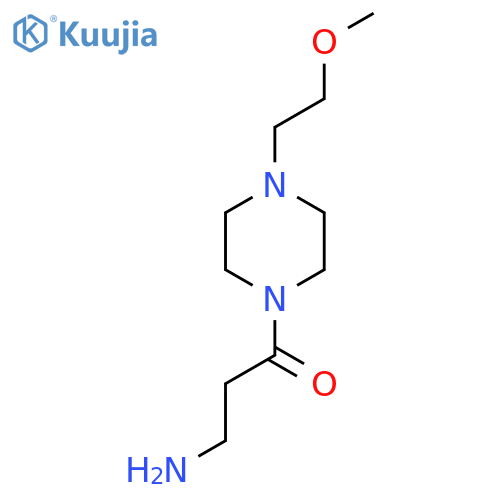 3-Amino-1-(4-(2-methoxyethyl)piperazin-1-yl)propan-1-one structure