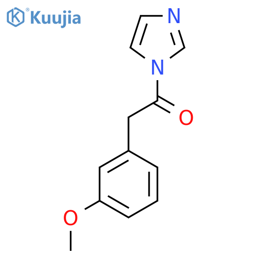1-[(3-methoxyphenyl)acetyl]-1H-imidazole structure