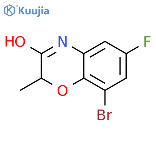 8-Bromo-6-fluoro-2-methyl-2,4-dihydro-1,4-benzoxazin-3-one structure