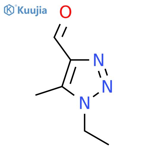 1-ethyl-5-methyl-1H-1,2,3-triazole-4-carbaldehyde structure