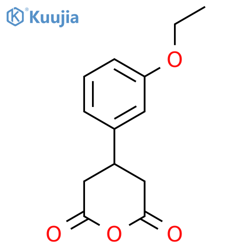 4-(3-ethoxyphenyl)oxane-2,6-dione structure