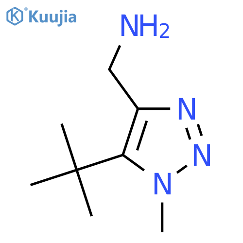 (5-tert-butyl-1-methyl-1H-1,2,3-triazol-4-yl)methanamine structure