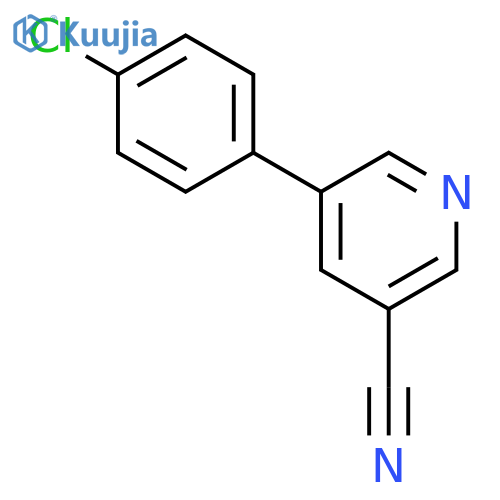 5-(4-Chlorophenyl)nicotinonitrile structure