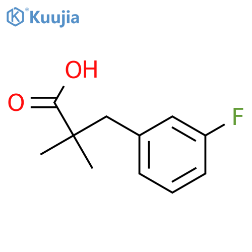 3-(3-Fluorophenyl)-2,2-dimethylpropanoic acid structure