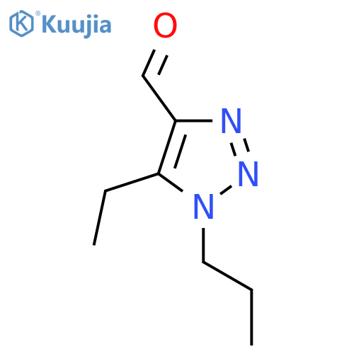 5-ethyl-1-propyl-1H-1,2,3-triazole-4-carbaldehyde structure