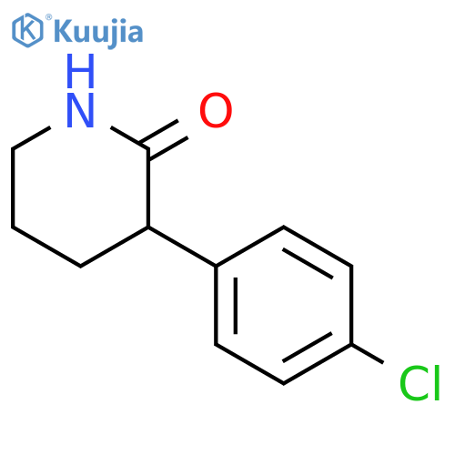 3-(4-chlorophenyl)piperidin-2-one structure
