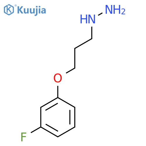 3-(3-fluorophenoxy)propylhydrazine structure