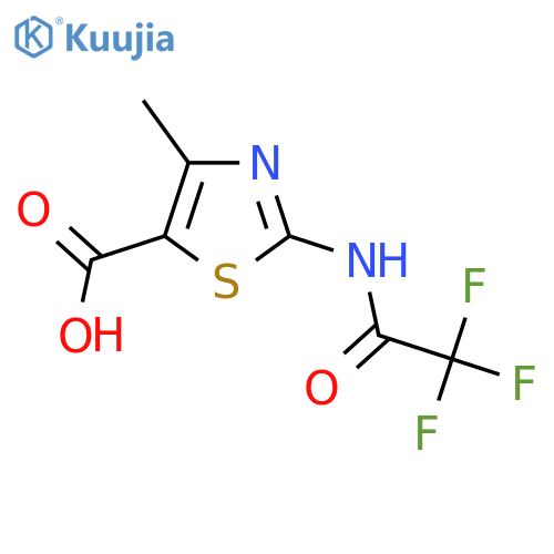 4-Methyl-2-(trifluoroacetamido)-1,3-thiazole-5-carboxylic acid structure