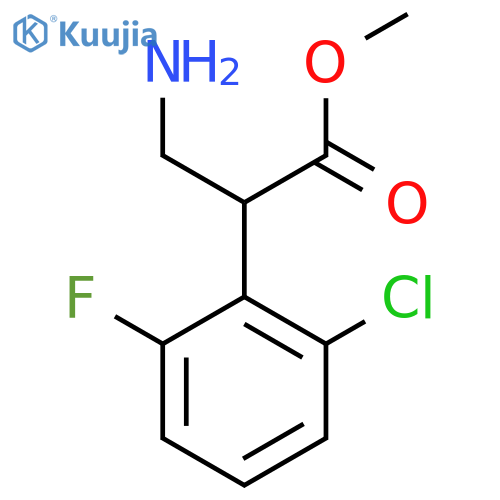 methyl 3-amino-2-(2-chloro-6-fluorophenyl)propanoate structure
