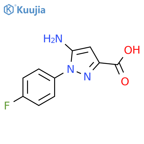 1H-Pyrazole-3-carboxylic acid, 5-amino-1-(4-fluorophenyl)- structure