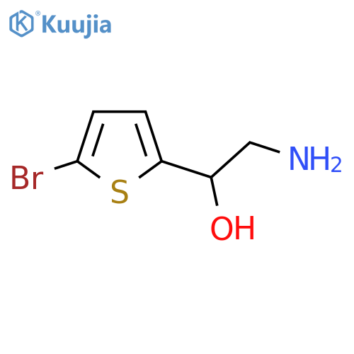 2-amino-1-(5-bromothiophen-2-yl)ethan-1-ol structure