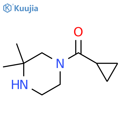 1-cyclopropanecarbonyl-3,3-dimethylpiperazine structure