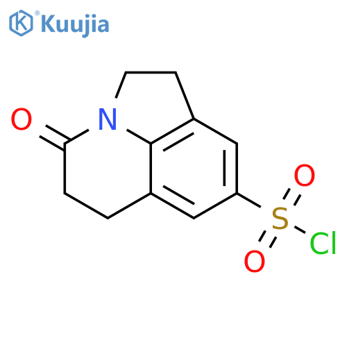 4-oxo-1,2,5,6-tetrahydro-4H-pyrrolo[3,2,1-ij]quinoline-8-sulfonyl chloride structure