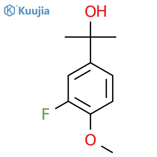 2-(3-Fluoro-4-methoxyphenyl)-2-propanol structure