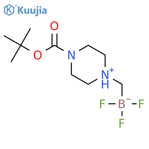 (4-Boc-1-piperazinium-1-ylmethyl)trifluoroborate internal salt structure