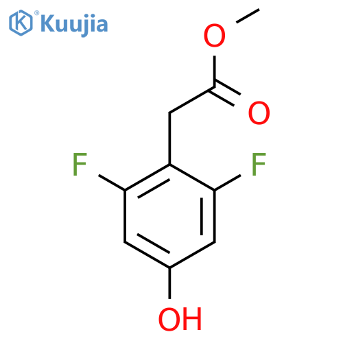 Methyl 2-(2,6-difluoro-4-hydroxyphenyl)acetate structure