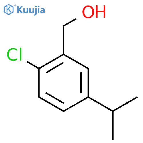 [2-Chloro-5-(propan-2-yl)phenyl]methanol structure