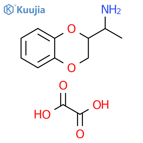 [1-(2,3-dihydro-1,4-benzodioxin-2-yl)ethyl]amine oxalate structure