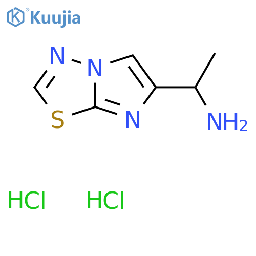 (1-Imidazo[2,1-b][1,3,4]thiadiazol-6-ylethyl)amine dihydrochloride structure