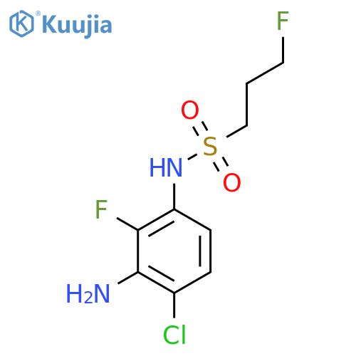 1-PropanesulfonaMide, N-(3-aMino-4-chloro-2-fluorophenyl)-3-fluoro- structure