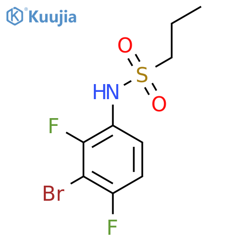 N-(3-bromo-2,4-difluorophenyl)propane-1-sulfonamide structure