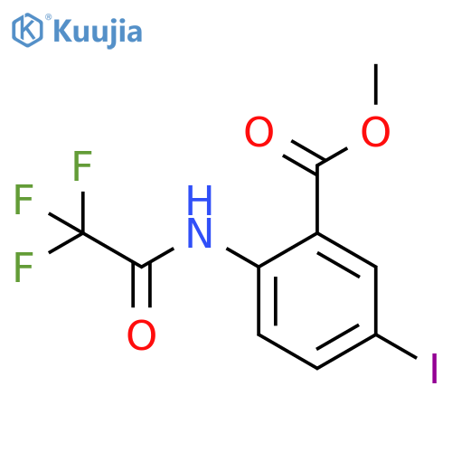 Methyl 5-iodo-2-[(2,2,2-
trifluoroacetyl)amino]benzoate structure