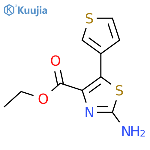 ethyl 2-amino-5-(thiophen-3-yl)-1,3-thiazole-4-carboxylate structure