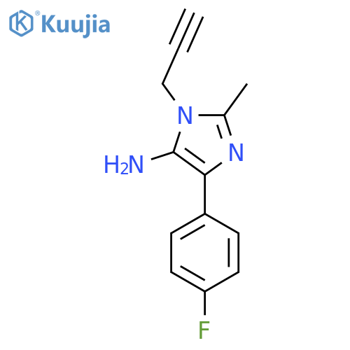 4-(4-Fluorophenyl)-2-methyl-1-(prop-2-yn-1-yl)-1H-imidazol-5-amine structure