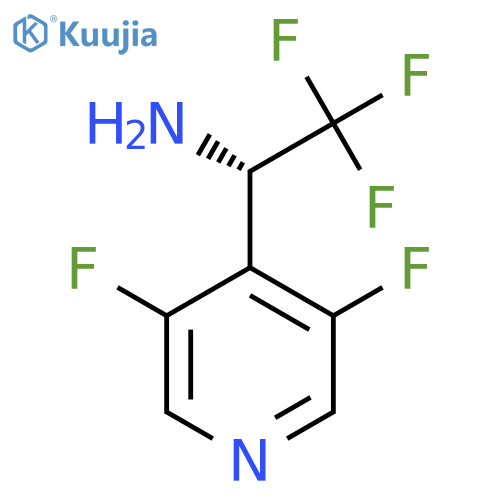 (S)-1-(3,5-DIFLUOROPYRIDIN-4-YL)-2,2,2-TRIFLUOROETHAN-1-AMINE 2HCL structure