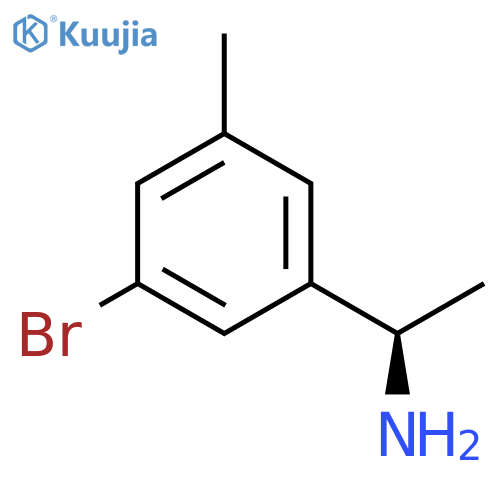 (1R)-1-(3-bromo-5-methylphenyl)ethan-1-amine structure