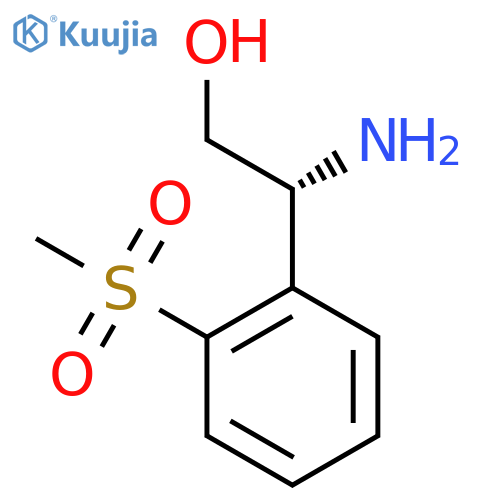 (2R)-2-amino-2-(2-methanesulfonylphenyl)ethan-1-ol structure