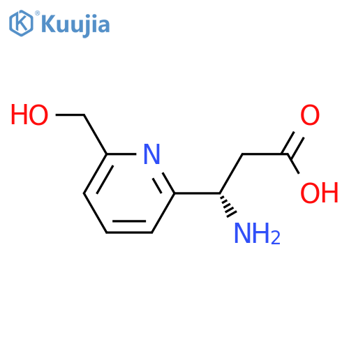 (3S)-3-AMINO-3-[6-(HYDROXYMETHYL)PYRIDIN-2-YL]PROPANOIC ACID structure