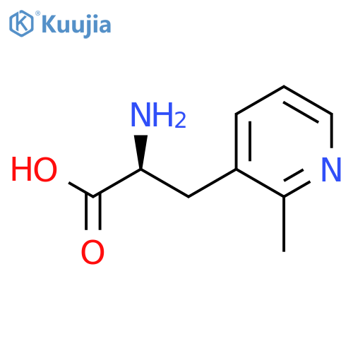 (2S)-2-amino-3-(2-methylpyridin-3-yl)propanoic acid structure